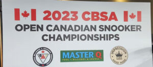 2023 Canadian Snooker Championship poster/board