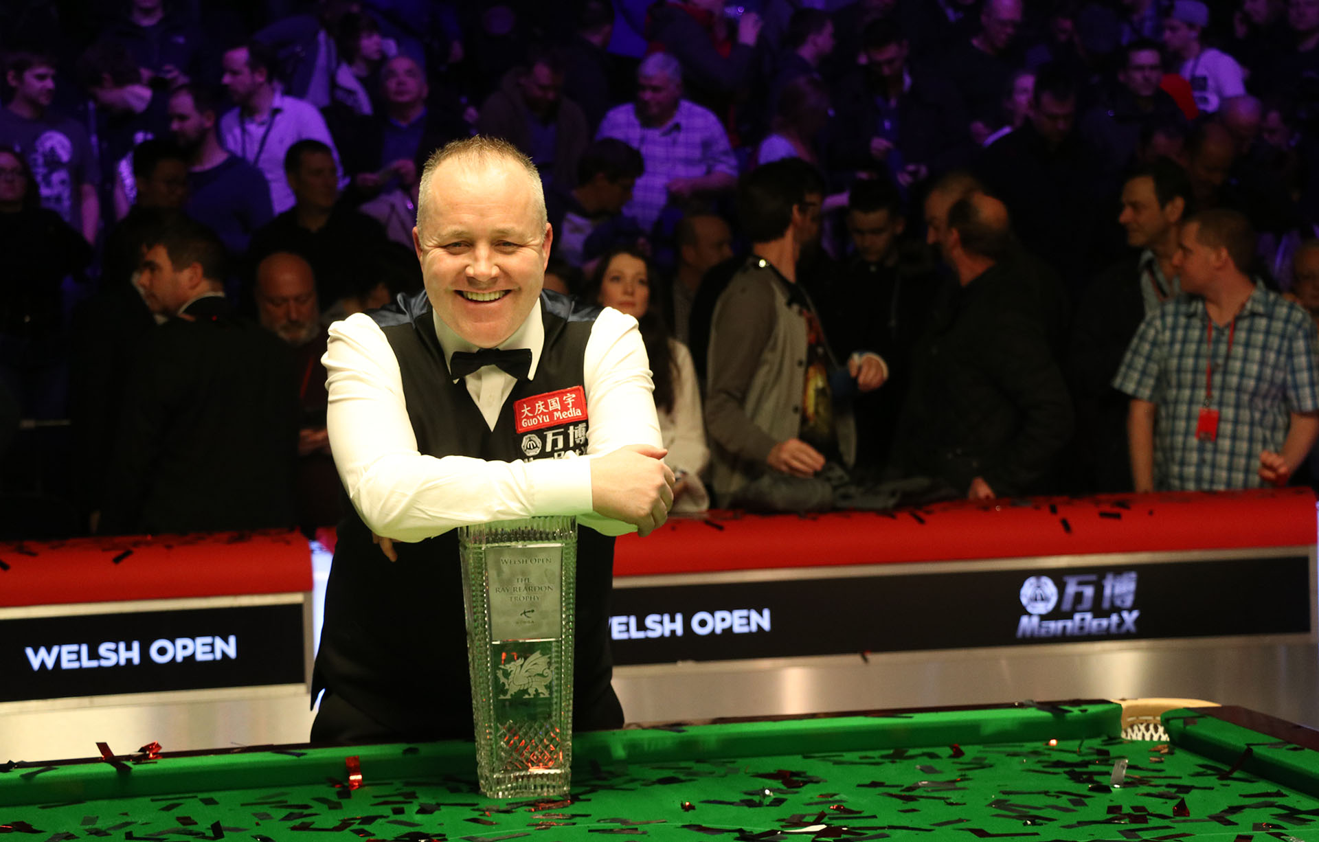 John Higgins with Welsh Open trophy